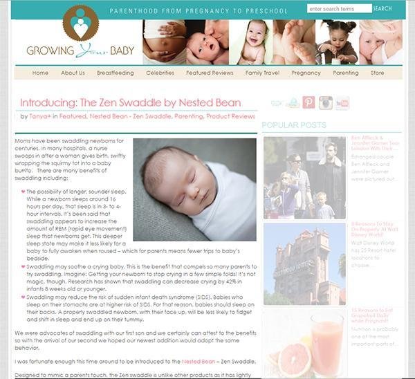 Introducing The Zen Swaddle by Nested Bean