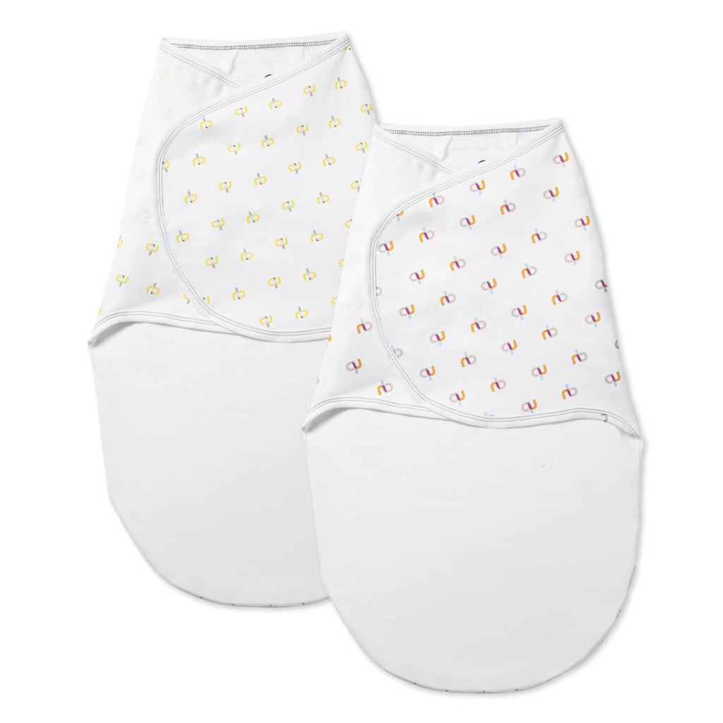 Pearl White Zen Swaddle 2 Pack Nested Bean