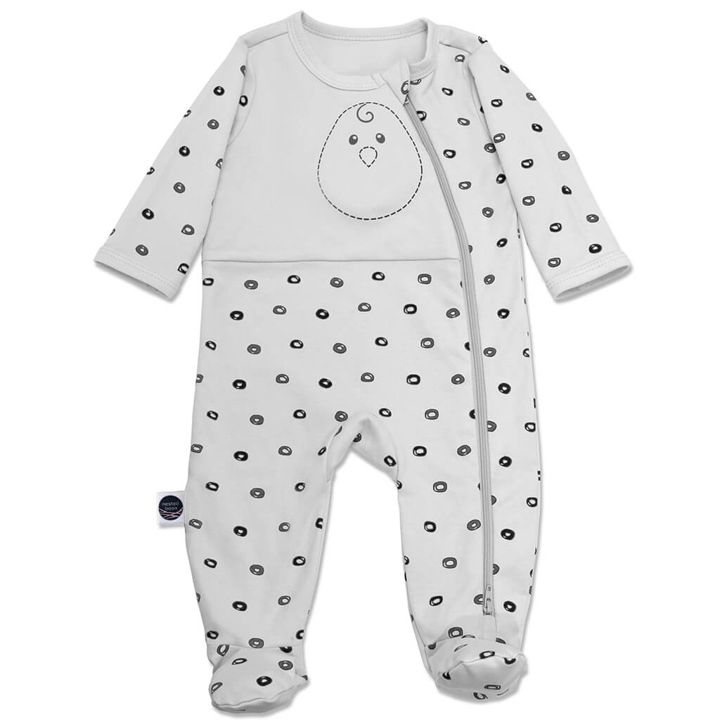 Footie pajamas grey variant