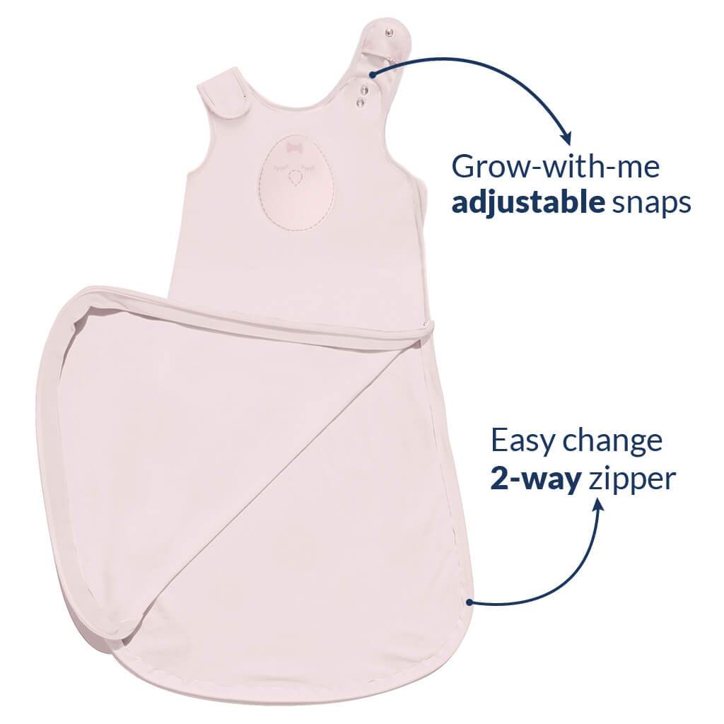 Nested Bean Zen Sack Winter - Saco de dormir con peso suave | Bebé: 0-6M |  TOG 2.5 | Ayuda a la transición de la manta | Algodón 100%