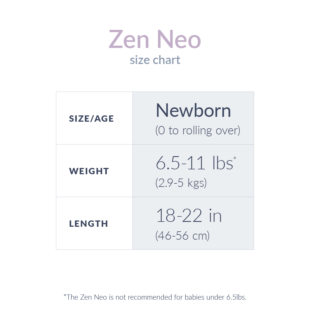 Buy Zen Neo™ Baby Swaddle First Swaddle Newborn, 6.511lbs Nested Bean